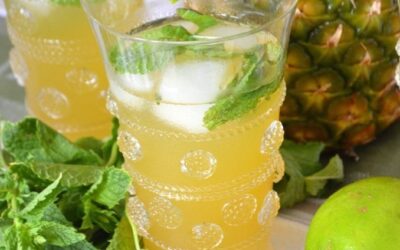 Easy Summer Cocktail: Pineapple, Lime, & Mint Sparkler