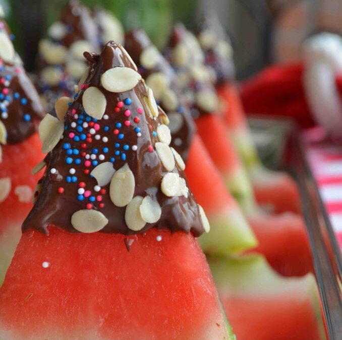 Chocolate Dipped Watermelon 