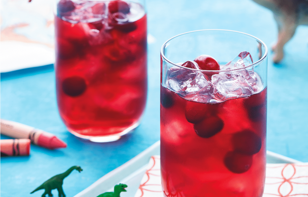 Whole 30’s Cranberry-Pear Rooibos Iced Tea Mocktail
