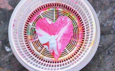 Valentine’s Day Spin Art