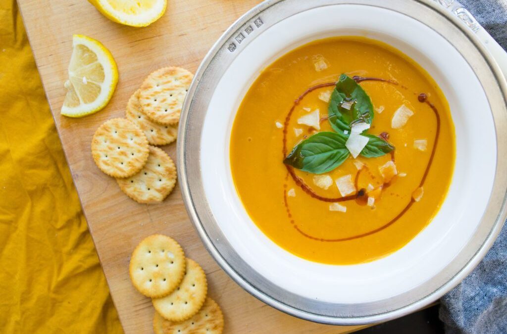 Cozy Coconut, Sweet Potato and Pumpkin Spiced Soup