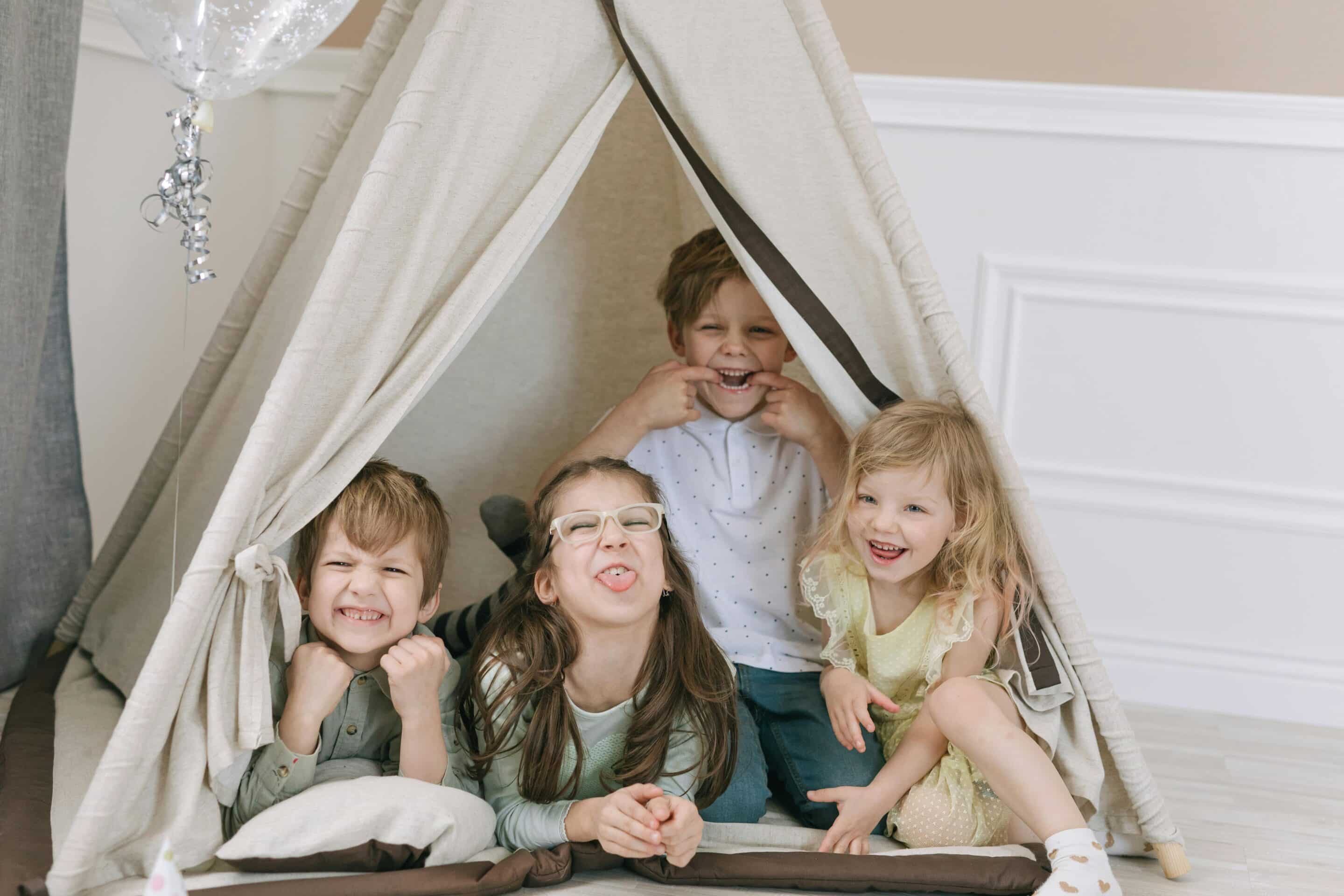 Kids laughing