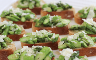 Truffled Asparagus Crostinis