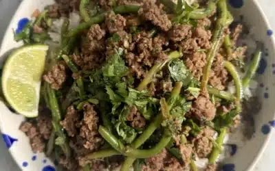 What to Make Tonight: Ginger Soy Beef with Green Beans & Herbs